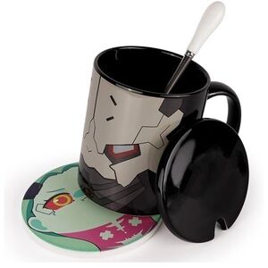 Edgerunners: 16oz Anime Ceramic Mugs Adam Smashed Mug W/ Rebecca Coaster